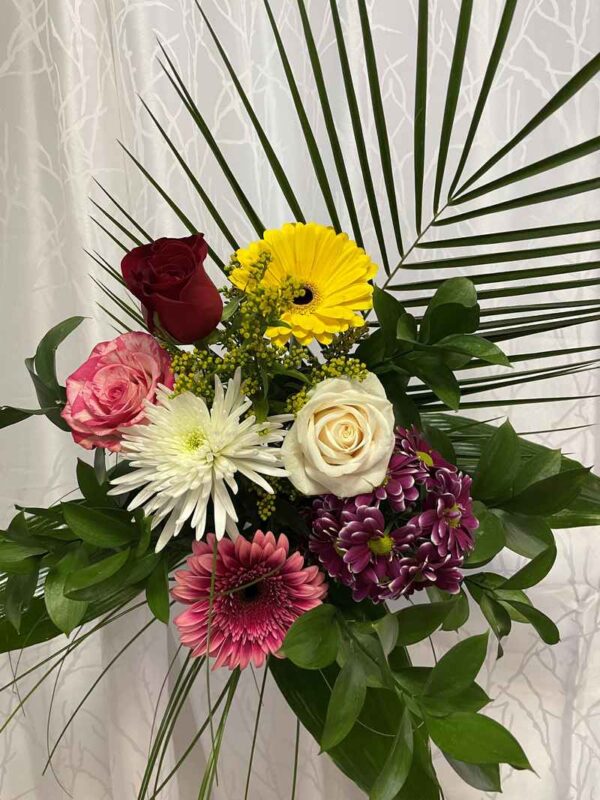 rose, fuji, gerbera, marguerite, solidago