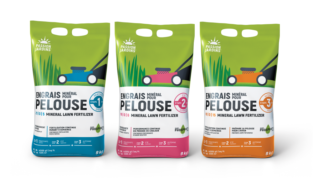 3d programme d'engrais pour pelouse en 3 étapesmod