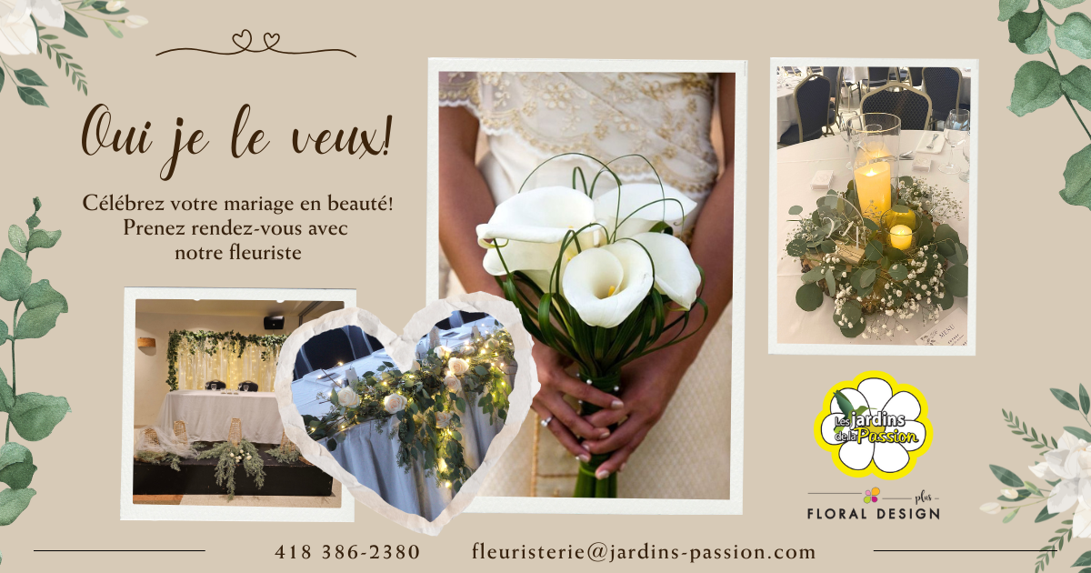 418 386 2380 fleuristerie@jardins passion.com