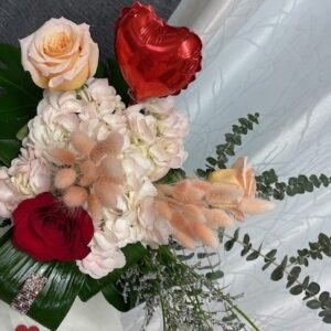 0 bouquet de st valentin avec hydrangée